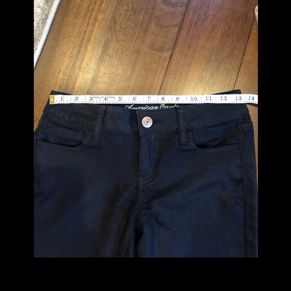 Ladies American Eagle SATEEN Jeggings Indigo - Picture 5 of 8